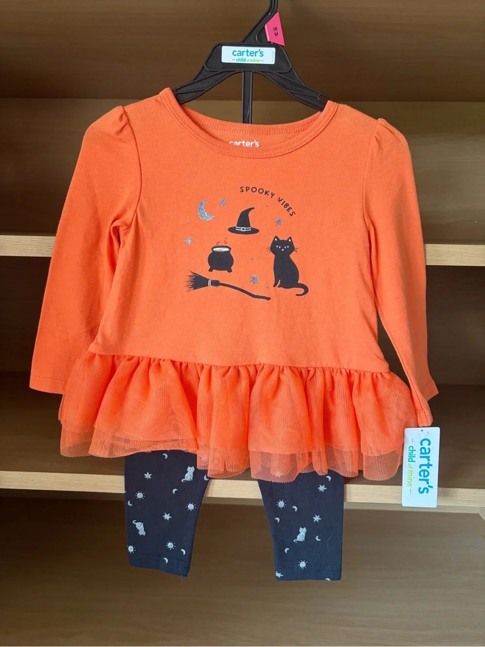 ✨$9✨NWT•Carter’s Girls’ Halloween 2-Piece Set | 18m